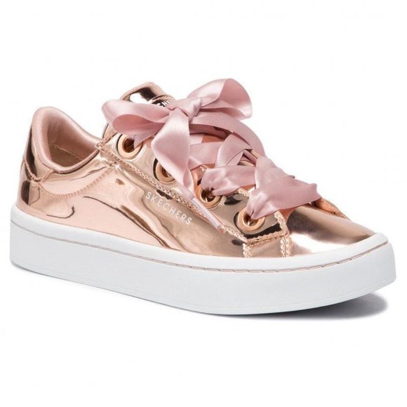 skechers hi lites rose gold